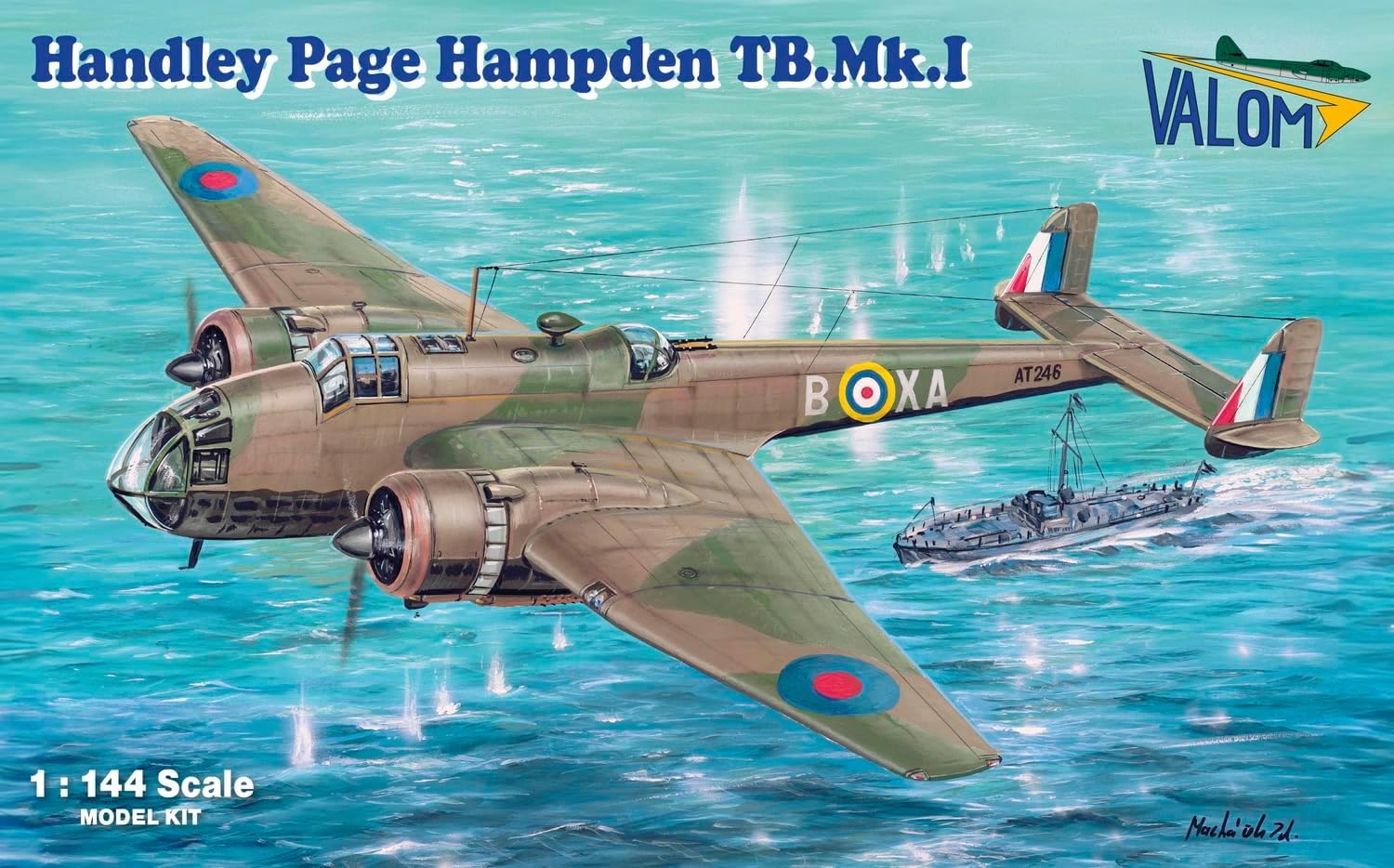 Amazon | VALOM 1/144 イギリス ハンドレイペイジ・ハンプデン TB.Mk.1
